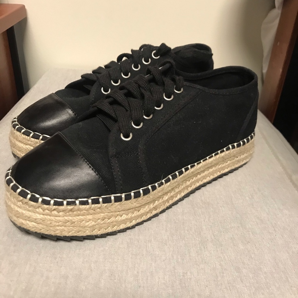 NEVER WORN Platform Espadrilles